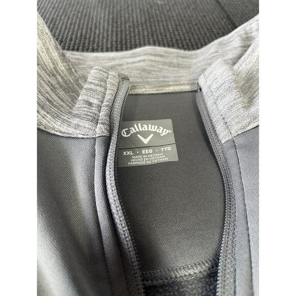 Callaway Jacket Mens XX- Large Gray 1/4 Zip Pullover Golf Sweater Long‎ Sleeve - Picture 2 of 6